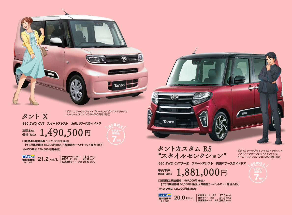 タント、タントカスタム